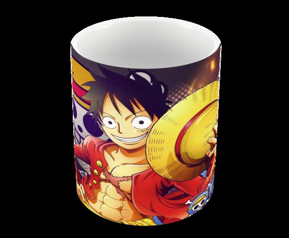 Caneca Polímero One Piece Luffy Personalizada