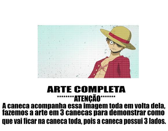 Caneca Polímero One Piece Luffy Personalizada