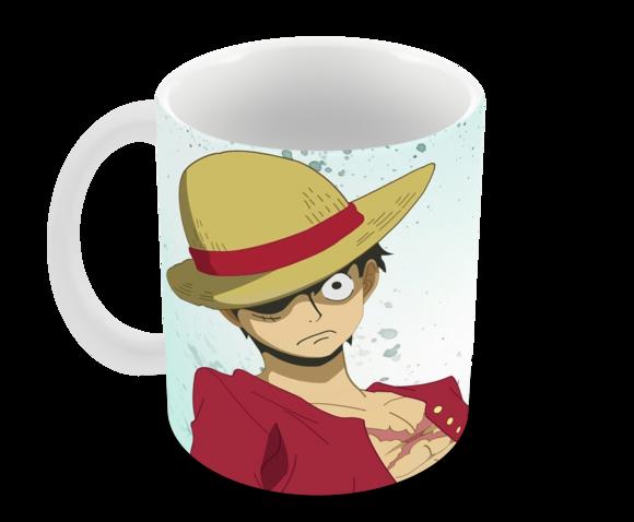 Caneca Polímero One Piece Luffy Personalizada