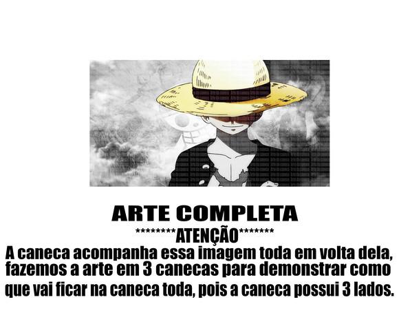 Caneca Polímero One Piece Luffy Personalizada