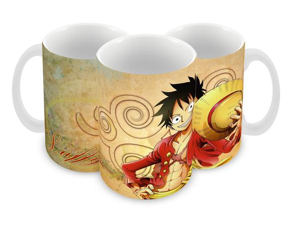 Caneca Polímero One Piece Luffy Personalizada