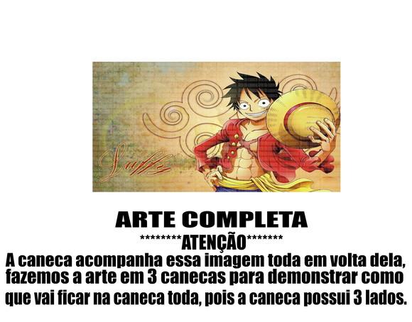 Caneca Polímero One Piece Luffy Personalizada
