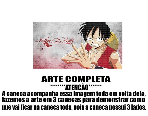 Caneca Polímero One Piece Luffy Personalizada