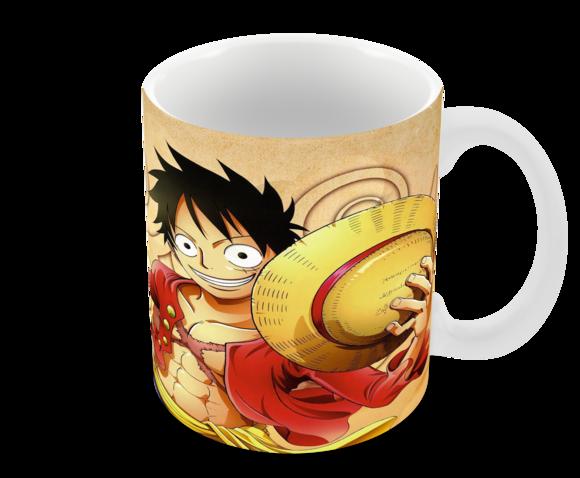 Caneca Polímero One Piece Luffy Personalizada