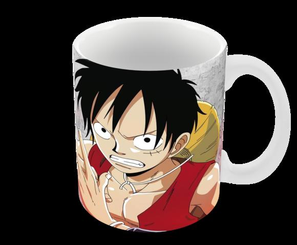 Caneca Polímero One Piece Luffy Personalizada