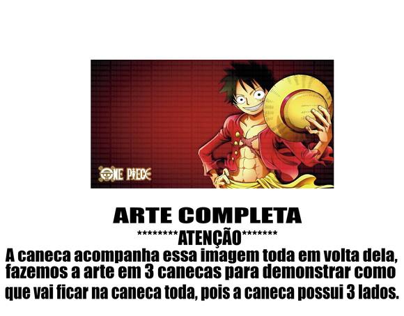 Caneca Polímero One Piece Luffy Personalizada