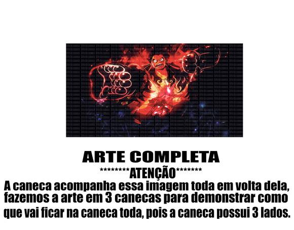 Caneca Polímero One Piece Luffy Personalizada