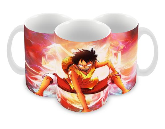 Caneca Polímero One Piece Luffy Personalizada