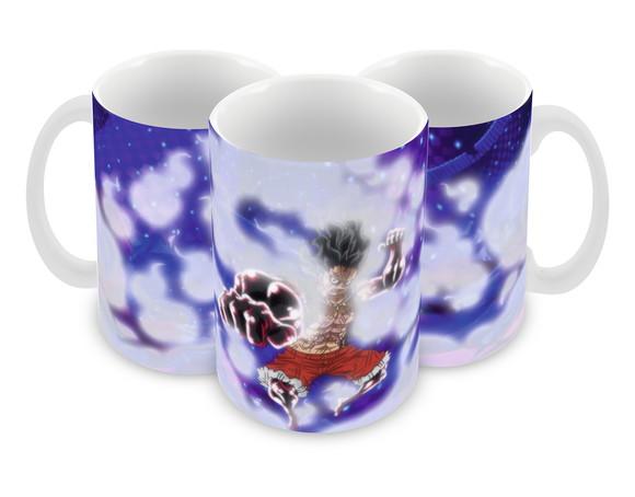 Caneca Polímero One Piece Luffy Snakeman Personalizada