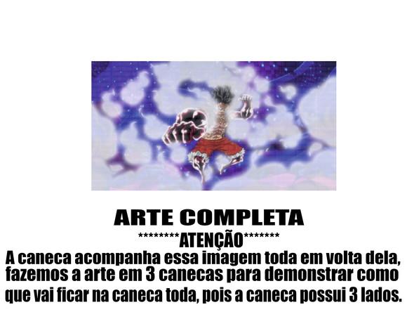 Caneca Polímero One Piece Luffy Snakeman Personalizada