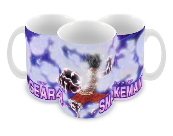 Caneca Polímero One Piece Luffy Snakeman Personalizada