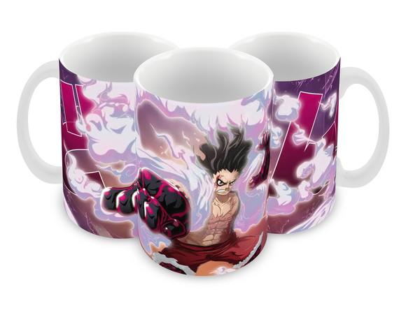 Caneca Polímero One Piece Luffy Snakeman Personalizada