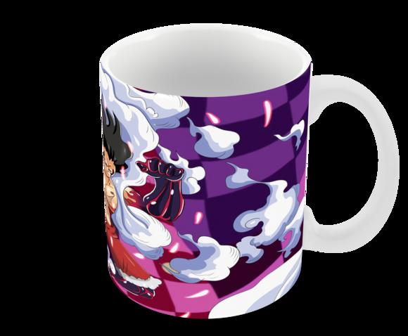 Caneca Polímero One Piece Luffy Snakeman Personalizada