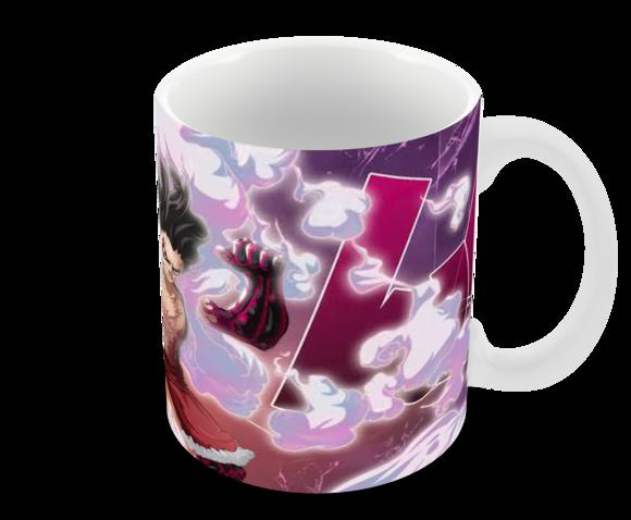 Caneca Polímero One Piece Luffy Snakeman Personalizada