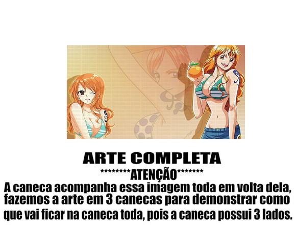 Caneca Polímero One Piece Nami Personalizada