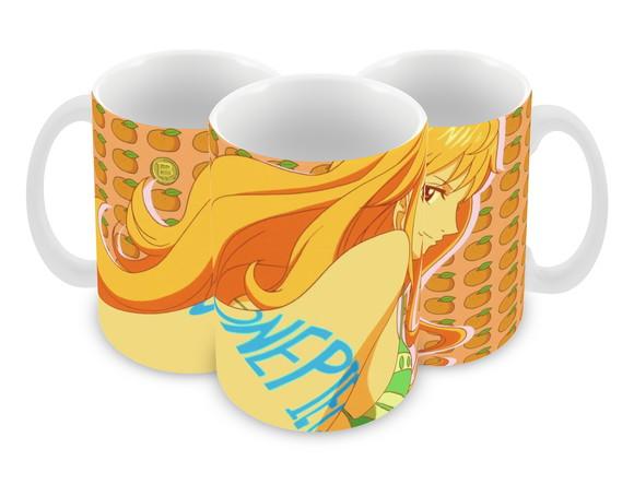 Caneca Polímero One Piece Nami Personalizada