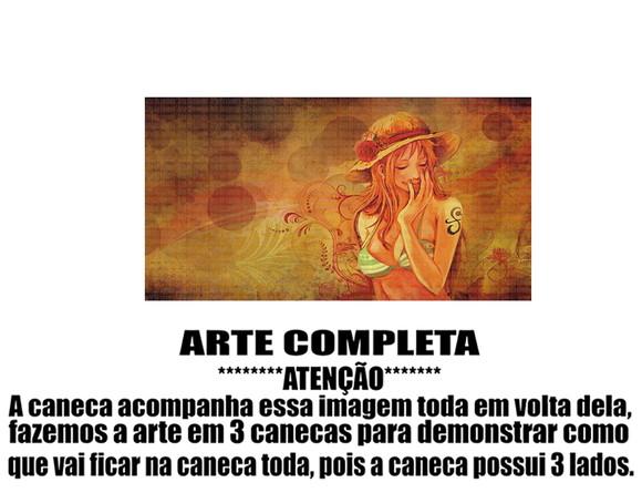 Caneca Polímero One Piece Nami Personalizada