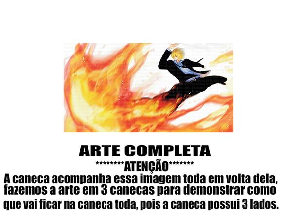 Caneca Polímero One Piece Sanji Personalizada