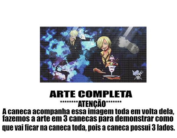 Caneca Polímero One Piece Sanji Personalizada