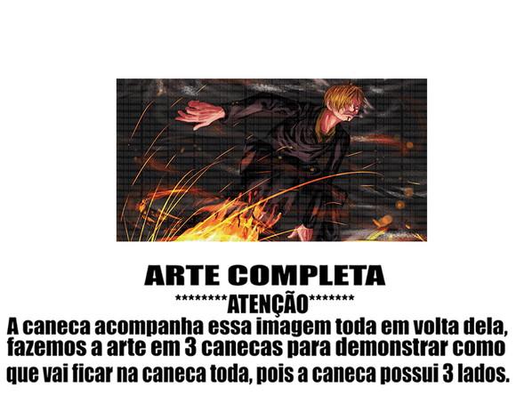 Caneca Polímero One Piece Sanji Personalizada