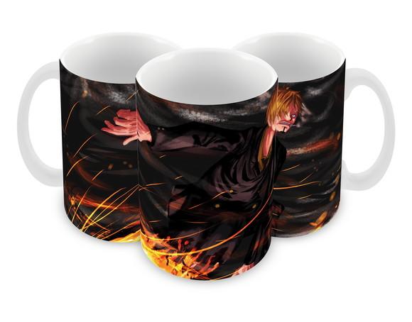 Caneca Polímero One Piece Sanji Personalizada