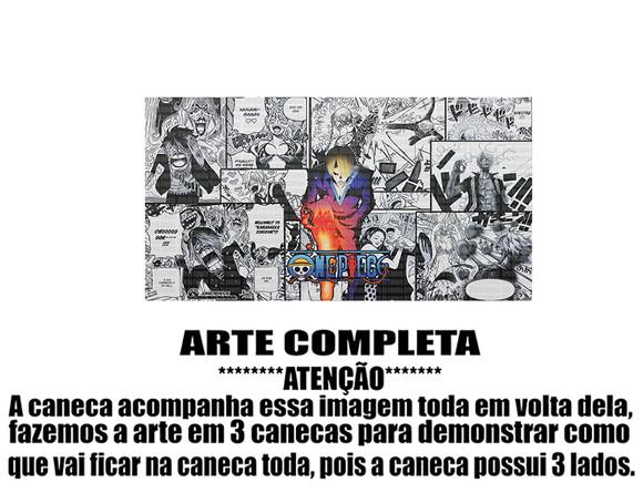 Caneca Polímero One Piece Sanji Personalizada