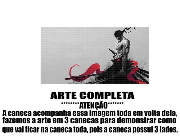 Caneca Polímero One Piece Zoro Personalizada