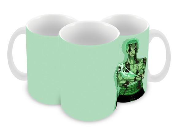 Caneca Polímero One Piece Zoro Personalizada