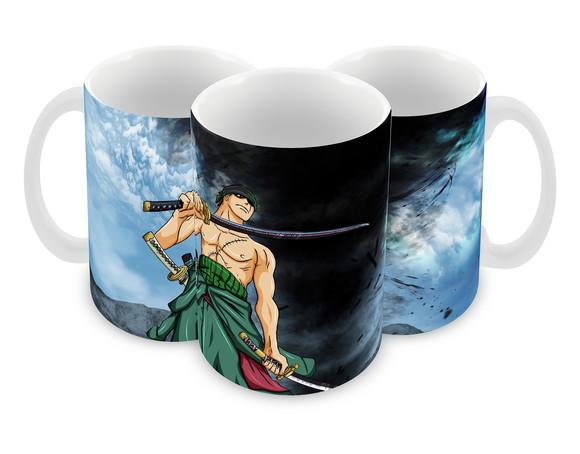 Caneca Polímero One Piece Zoro Personalizada