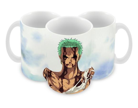 Caneca Polímero One Piece Zoro Personalizada