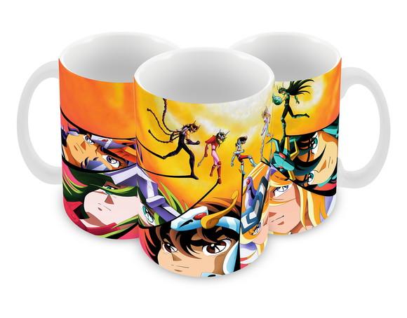 Caneca Polímero os Cavaleiros do Zodíaco Personalizada