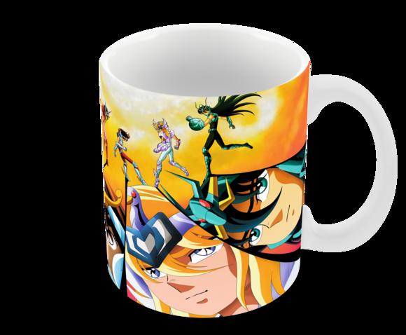 Caneca Polímero os Cavaleiros do Zodíaco Personalizada