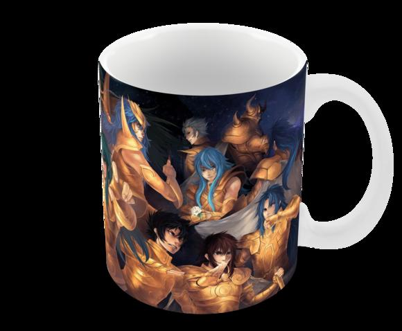 Caneca Polímero os Cavaleiros do Zodíaco Personalizada