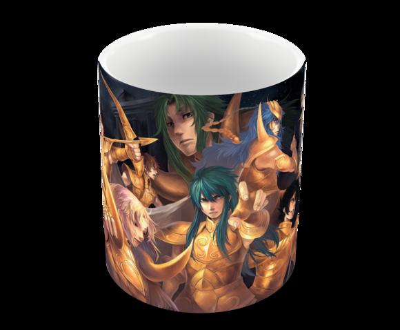 Caneca Polímero os Cavaleiros do Zodíaco Personalizada