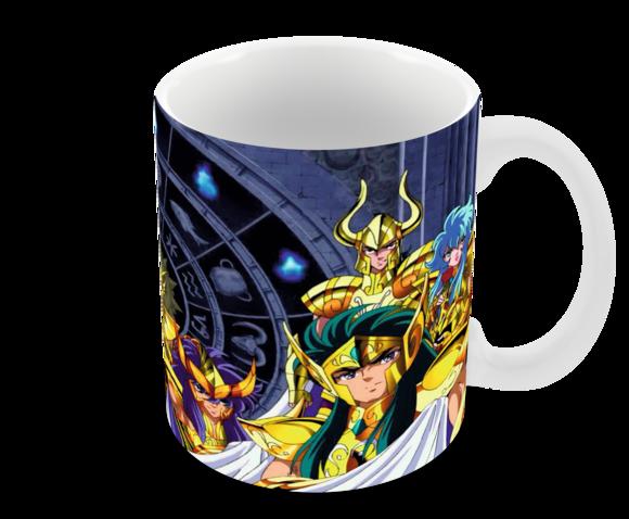 Caneca Polímero os Cavaleiros do Zodíaco Personalizada