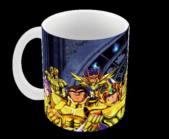 Caneca Polímero os Cavaleiros do Zodíaco Personalizada