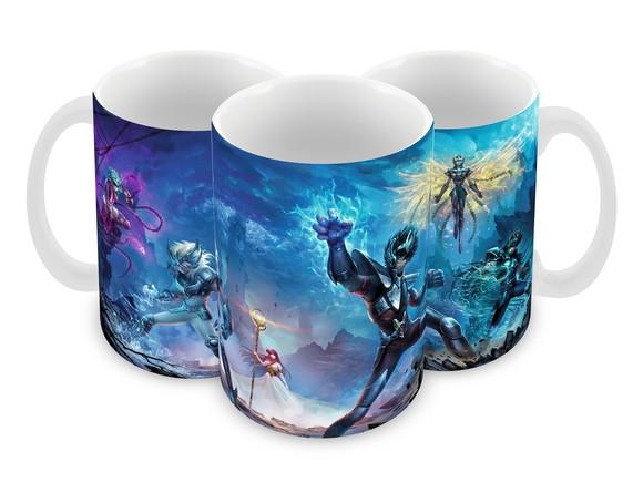 Caneca Polímero os Cavaleiros do Zodíaco Personalizada