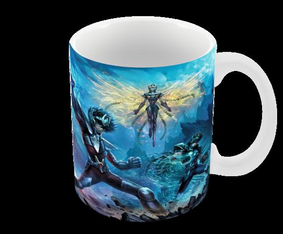 Caneca Polímero os Cavaleiros do Zodíaco Personalizada