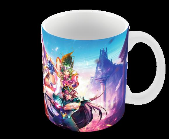 Caneca Polímero os Cavaleiros do Zodíaco Personalizada