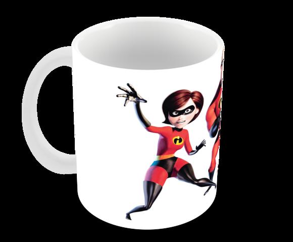 Caneca Polímero os Incríveis com Nome Personalizada