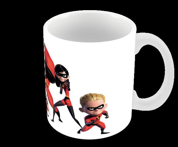 Caneca Polímero os Incríveis com Nome Personalizada
