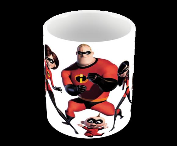 Caneca Polímero os Incríveis com Nome Personalizada