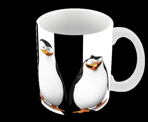 Caneca Polímero os Pinguins de Madagascar Personalizada