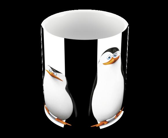 Caneca Polímero os Pinguins de Madagascar Personalizada