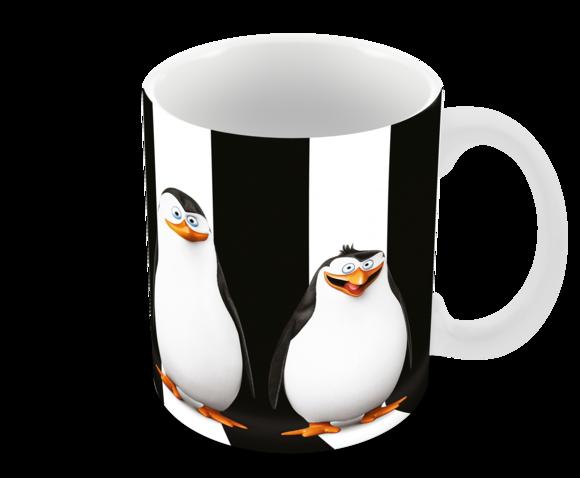 Caneca Polímero os Pinguins de Madagascar Personalizada