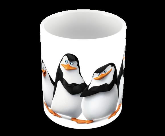 Caneca Polímero os Pinguins de Madagascar Personalizada