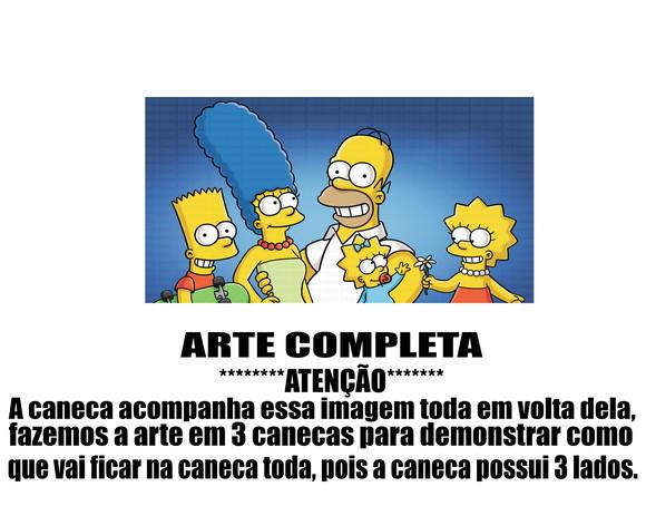 Caneca Polímero os Simpsons Personalizada