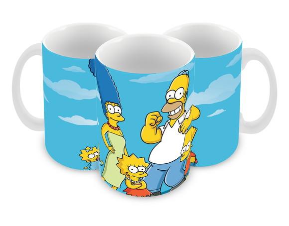 Caneca Polímero os Simpsons Personalizada