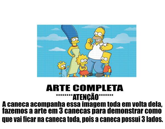 Caneca Polímero os Simpsons Personalizada