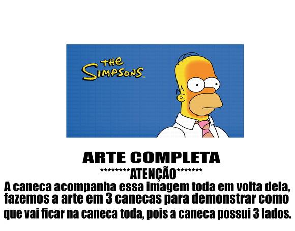 Caneca Polímero os Simpsons Personalizada